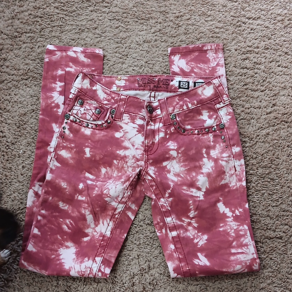 Miss Me skinny jeans, size25 inseam 31 rise 7
